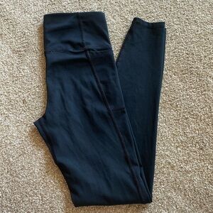 Black, high rise, under armour leggings, size Small